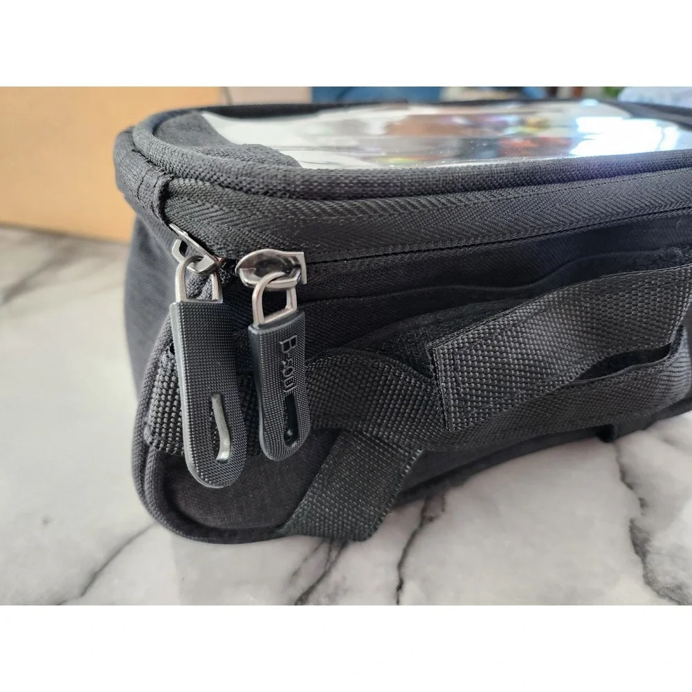 XMILL Black Bicycle Phone Mount Bag Waterproof Touchscreen Cycling Handlebar Bag